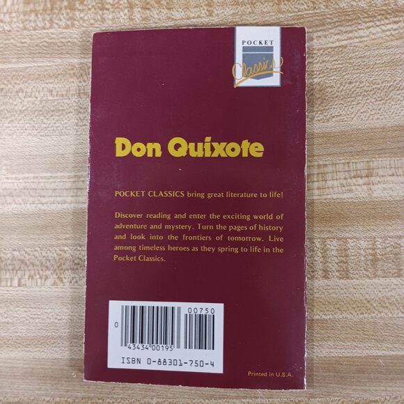 Don Quixote Miguel de Cervantes 1984 B&W Pocket Classics Comic Paperback VTG - Picture 2 of 7